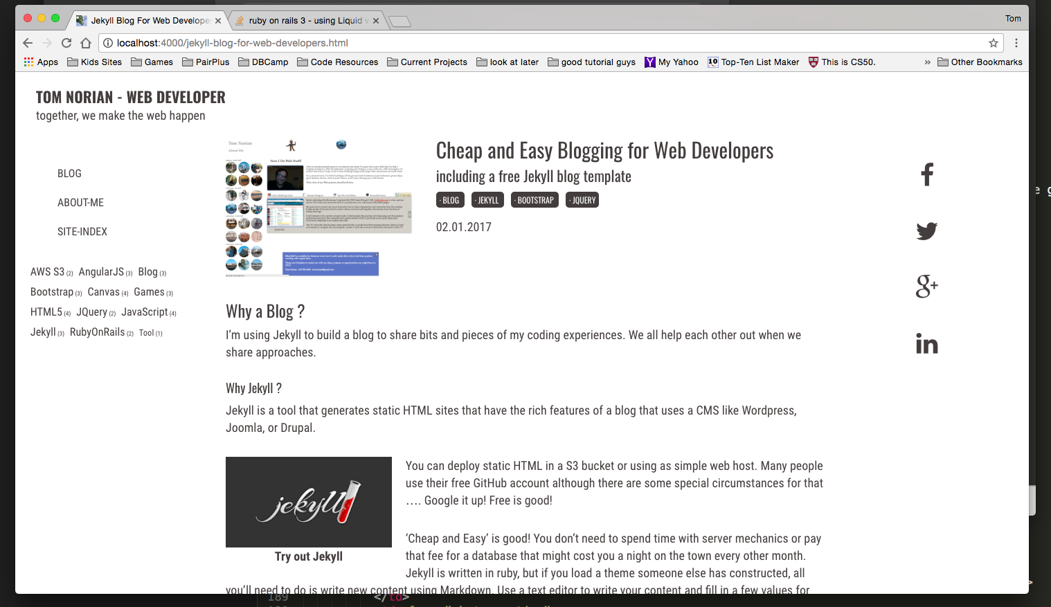 Cheap and Easy Blogging for Web Developers lead-image